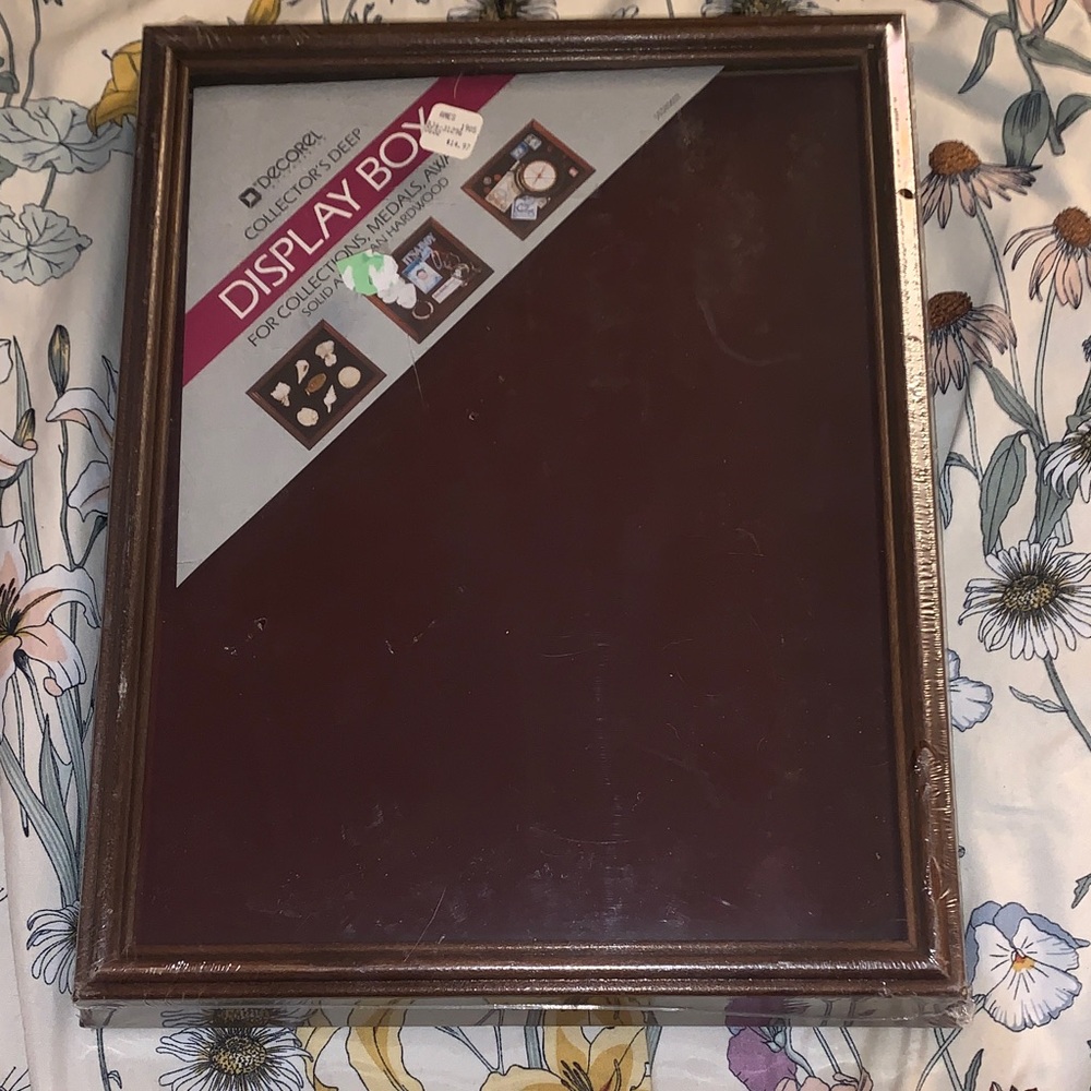 New Collector's Deep Display Box, Solid American Hardwood, Decorel Vintage